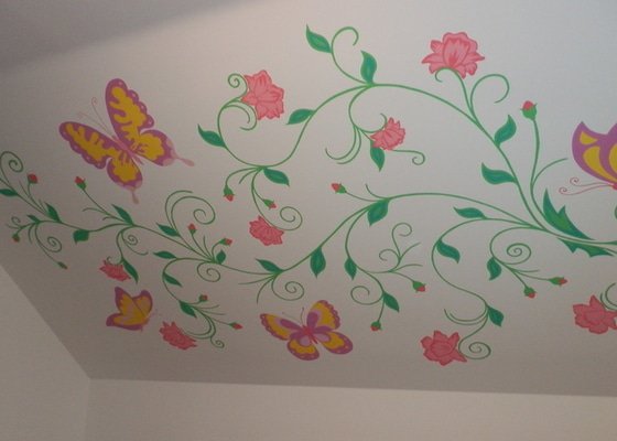 Malování na zeď v dětském pokoji