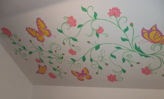 Malování na zeď v dětském pokoji
