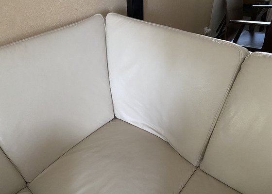 Oprava kožené sedačky - promáčknutý polštář