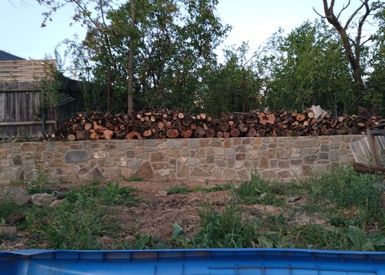 Posekání dřeva a rozřezání pařezu