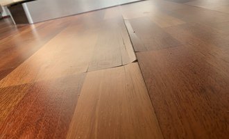 Oprava dřevěné podlahy - stav před realizací